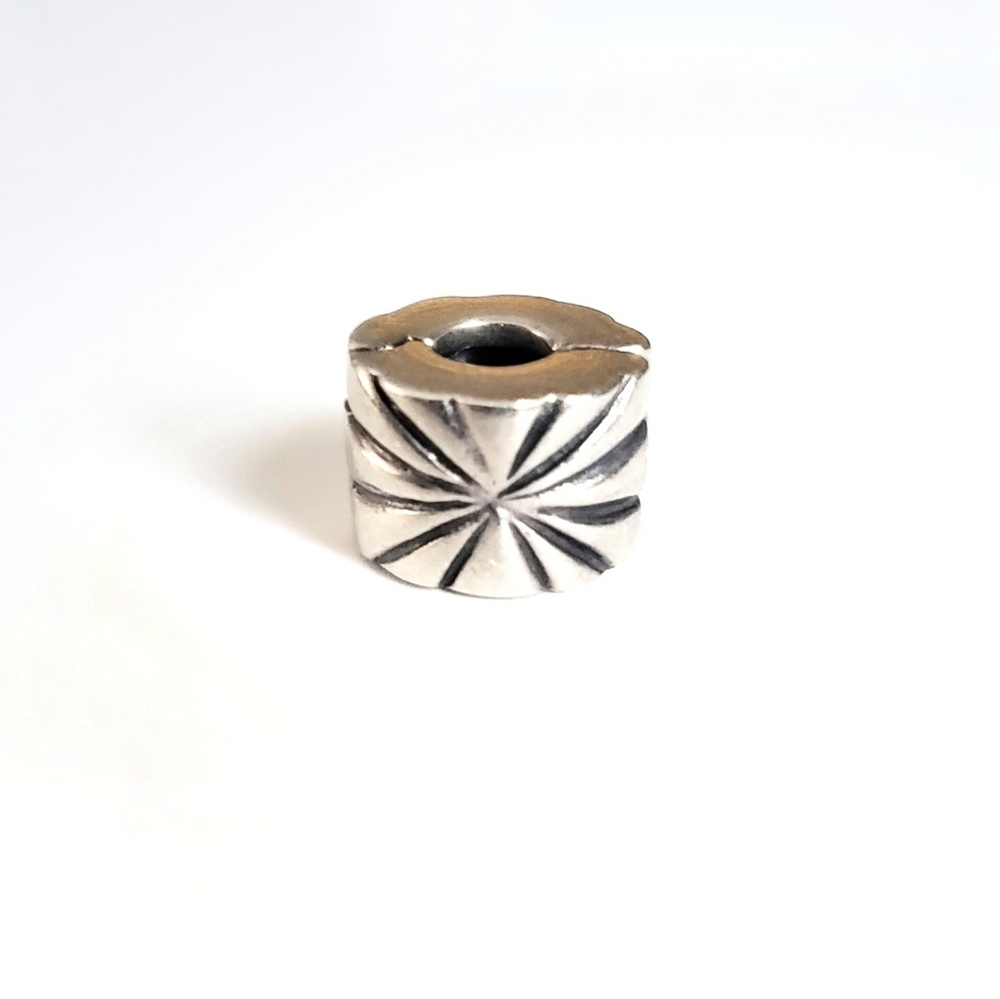 Pandora | Sterling Silver Burst Snap On Charm
